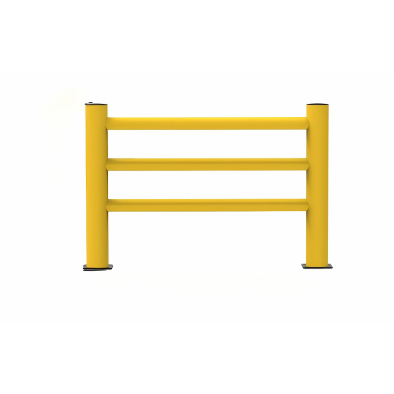 Flexible crash barriers for industrial use