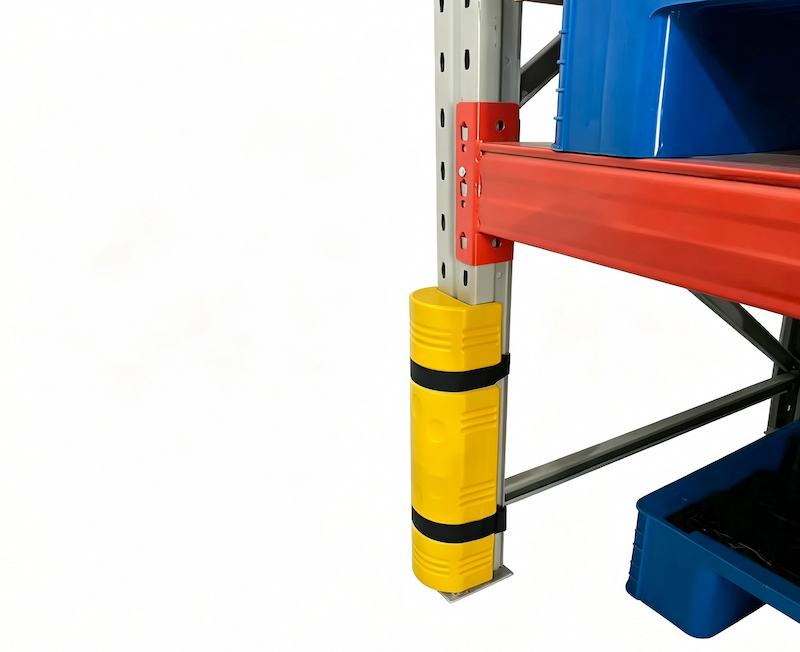 อุปกรณ์ป้องกันมุมชั้นวางแบบบูรณาการที่ยืดหยุ่นได้ ผลิตจาก HDPE